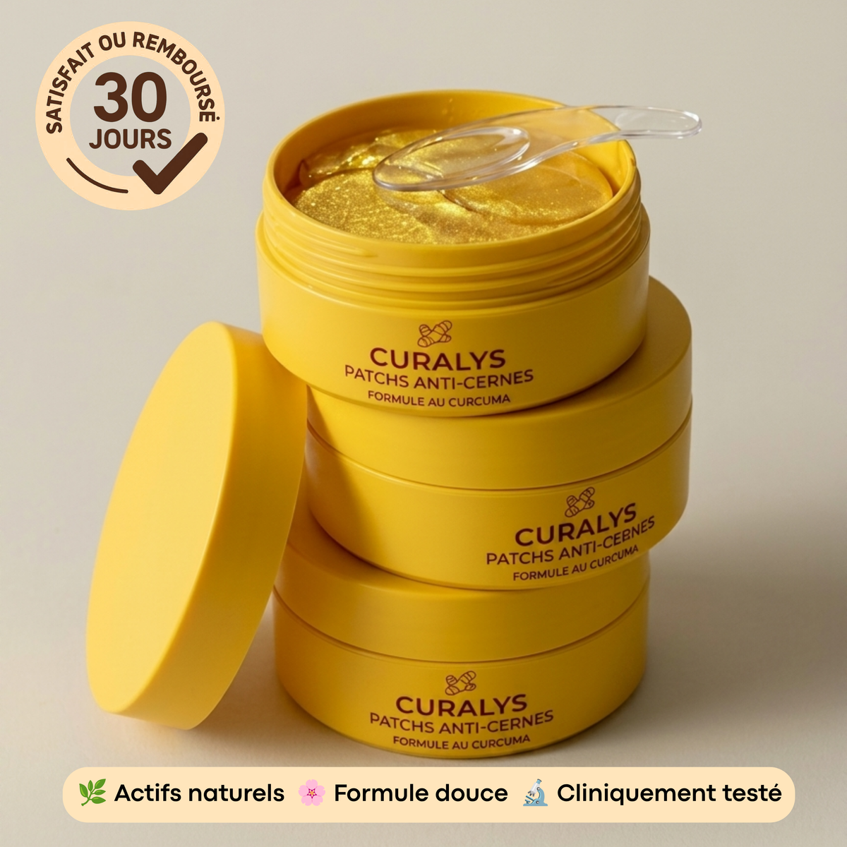 Patchs yeux au curcuma