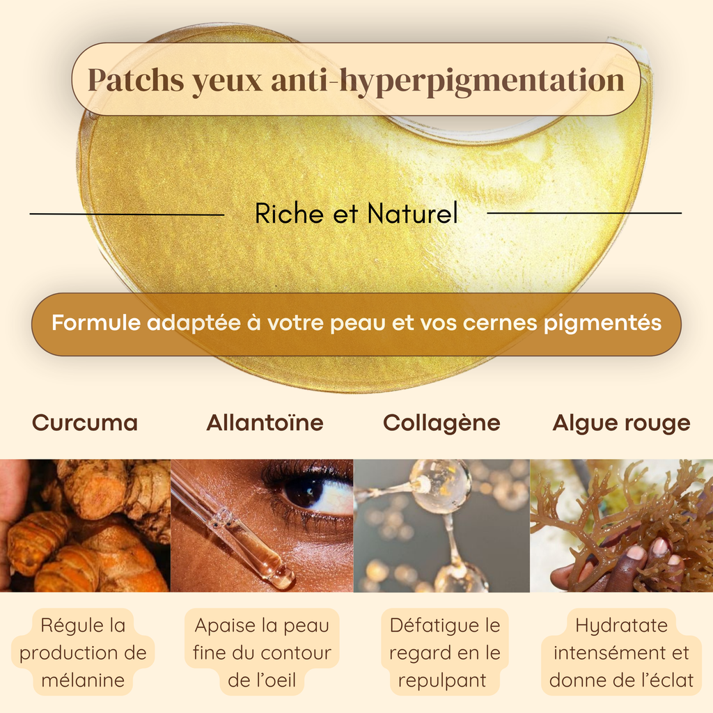 Patchs yeux au curcuma