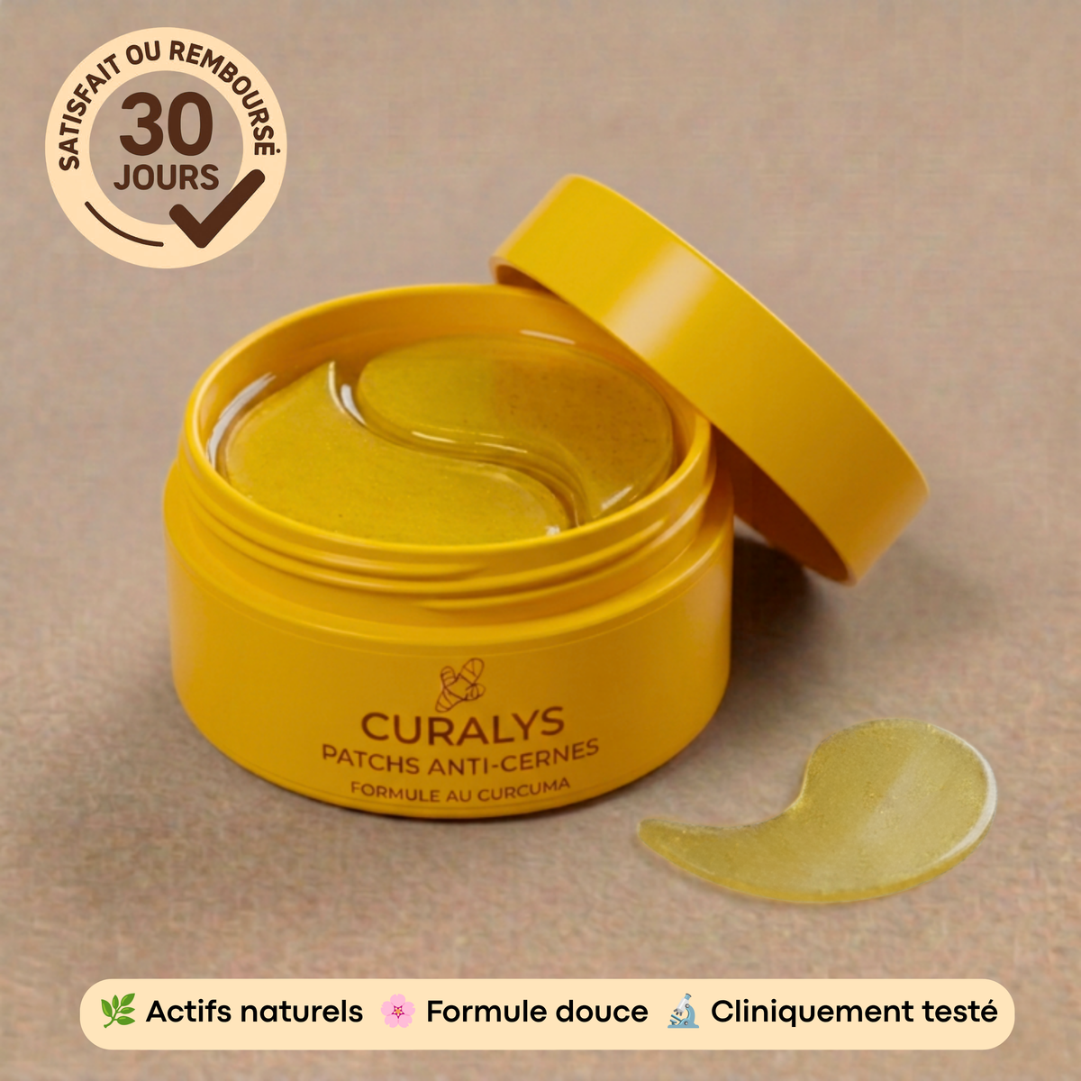 Patchs yeux au curcuma