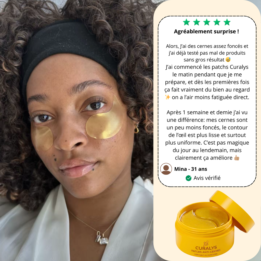 Patchs yeux au curcuma